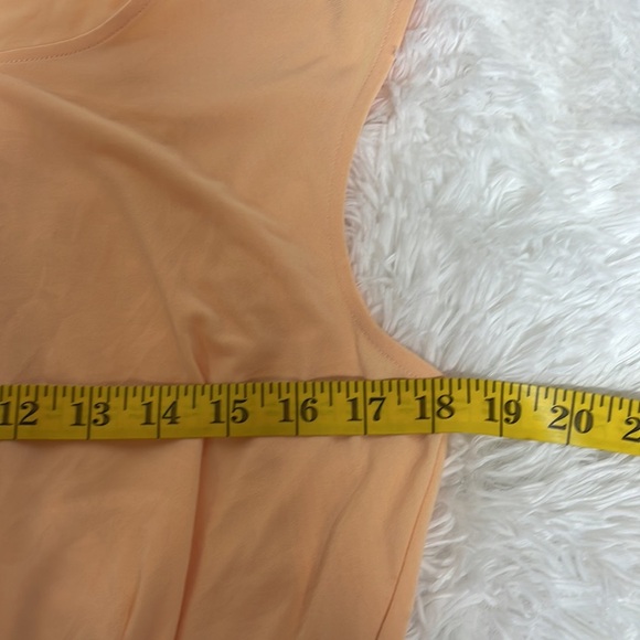 Calvin Klein Gathered at one side Peach Top Sz M - Picture 5 of 9